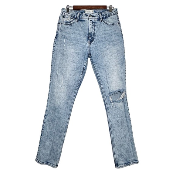 Abercrombie & Fitch | Women | The 90s Skinny Distressed High Rise Jeans | 31 - Picture 2 of 15